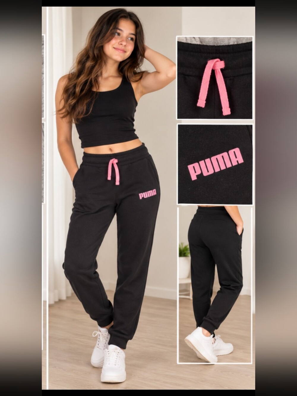 5/$50 Puma Black Sweatpants
